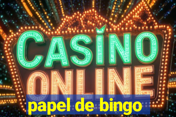 papel de bingo